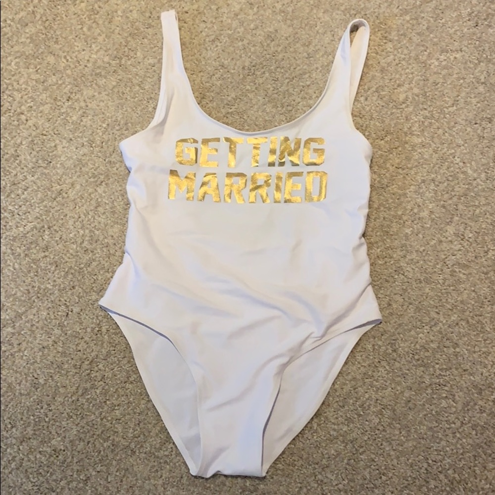 “Getting Married”One Piece Swimsuit